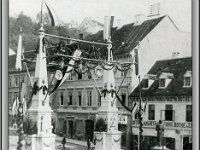 Slavoluk povodom dolaska cara i kralja Franje Josipa na otvorenje zgrade Hrvatskog narodnog kazališta, Mesnička ulica